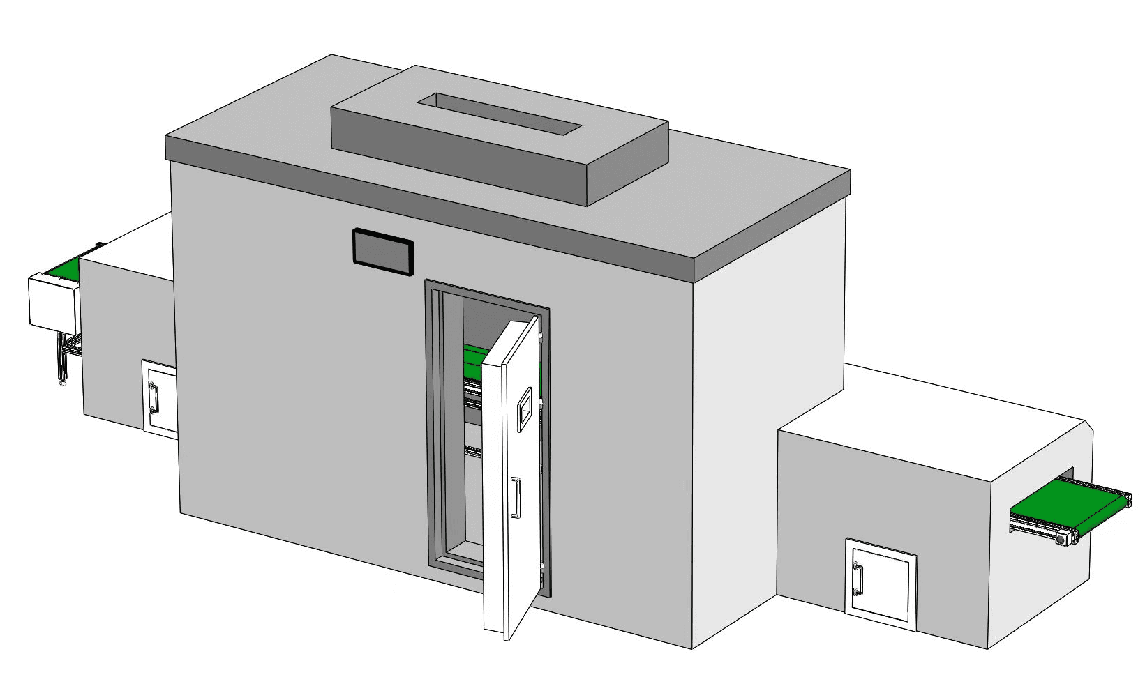 Inline static room (production-line)